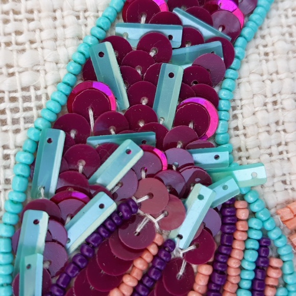 NWT ASMARA CROSSBODY/CLUTCH BEADED BAG - Picture 5 of 13